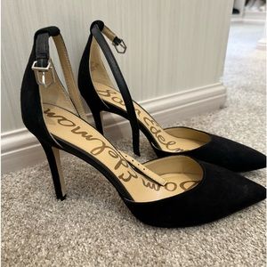 San Edelman suede heels with ankle strap
